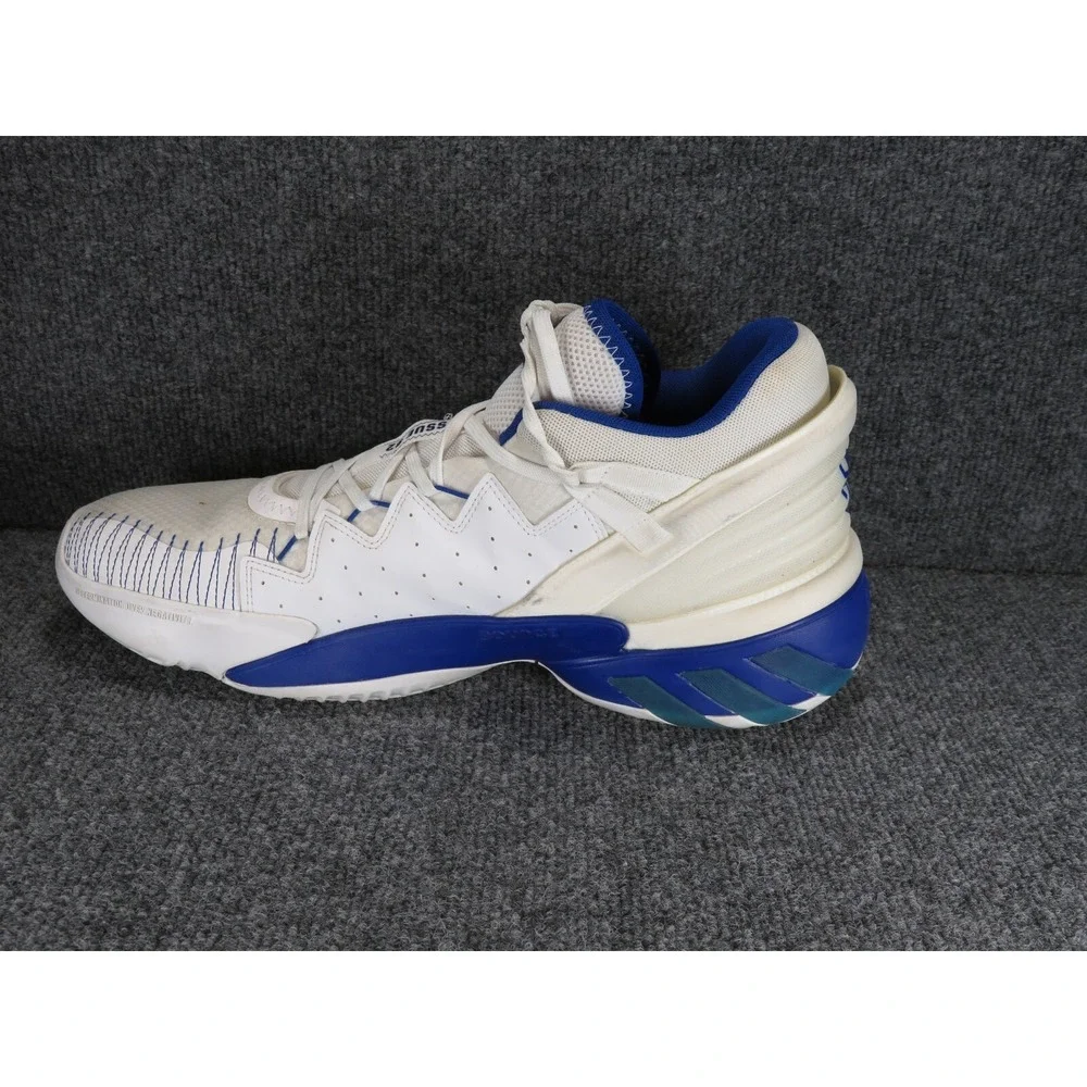 Adidas Men's D.O.N. Issue 2 Donovan Mitchell Shoes Size 14 White Royal Blue